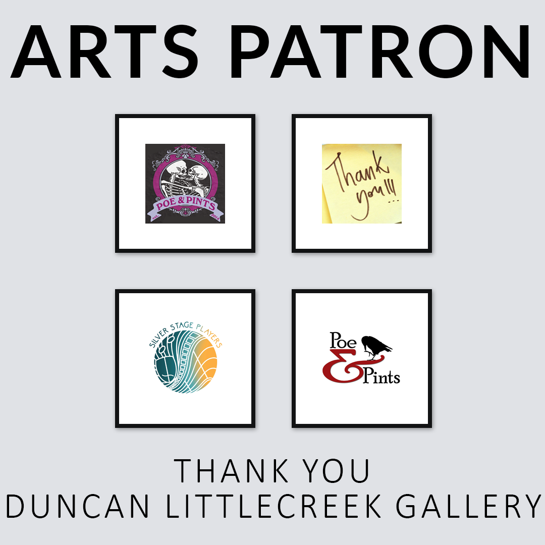 Silver Stage Players Arts patron Thank You Duncan LittleCreek gallery graphic.