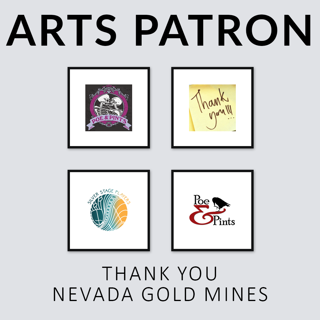 Silver Stage Players Arts patron Thank You Nevada Gold Mines graphic.